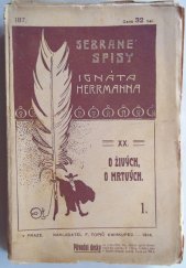 kniha O živých, o mrtvých I Kniha drobných vzpomínek., F. Topič 1916