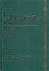 kniha Zákon směnečný a šekový 2. díl, - Šeky - komentář., Linde 1997