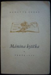 kniha Mámina kytička Verše 1944, Jaroslav Salivar 1944