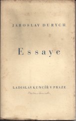 kniha Essaye, Ladislav Kuncíř 1931
