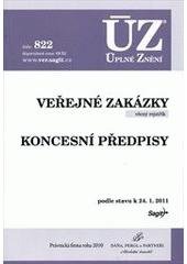 kniha Veřejné zakázky věcný rejstřík ; Koncesní předpisy : podle stavu k 24.1.2011, Sagit 2011