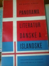 kniha Panorama literatur dánské a islandské, Česká grafická Unie 1939