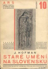 kniha Staré umění na Slovensku, Orbis 1930
