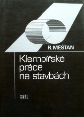 kniha Klempířské práce na stavbách, SNTL 1989