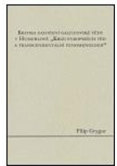 kniha Kritika založení galileovské vědy v Husserlově "Krizi evropských věd a transcendentální fenomenologii", Pavel Mervart 2005