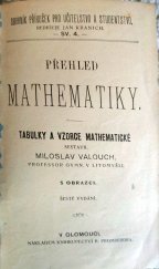 kniha Přehled mathematiky, R. Promberger 1924