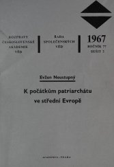 kniha K počátkům patriarchátu ve střední Evropě, Academia 1967