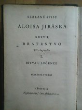 kniha Bratrstvo I, - Bitva u Lučence - tři rhapsodie., J. Otto 1932