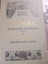 kniha Dharma buddhistický katechismus, Orientální bibliotéka 1915