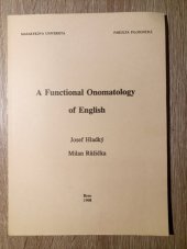 kniha A functional onomatology of English, Masarykova univerzita, Filozofická fakulta 1998
