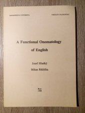 kniha A functional onomatology of English, Masarykova univerzita, Filozofická fakulta 1998