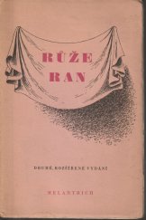 kniha Růže ran básně německého baroku, Melantrich 1943