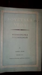 kniha Sovětská věda Pedagogika, Psychologie, Československo-sovětský institut 1951