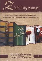 kniha Vladimír Werl a jeho místo v umělecké knižní vazbě, Regia 2010
