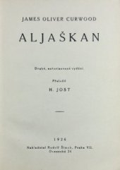 kniha Aljaškan, R. Šimek 1926