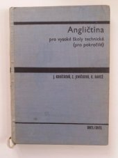 kniha Angličtina pro vysoké školy technické pro pokročilé, SNTL 1966