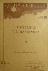 kniha Cestopis t. ř. Mandevilla, J. Otto 1912
