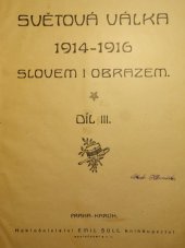 kniha Světová válka 1914-1917 slovem i obrazem. Díl 4, Emil Šolc 1917