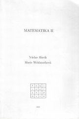 kniha Matematika II, Česká zemědělská univerzita 2003