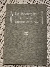 kniha Die Mediumschaft der Frau Piper., Verlag 1903