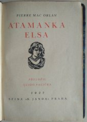 kniha Atamanka Elsa, Sfinx 1927