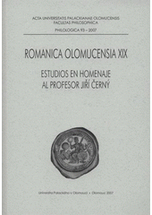 kniha Estudios en homenaje al profesor Jiří Černý, Univerzita Palackého v Olomouci 2007
