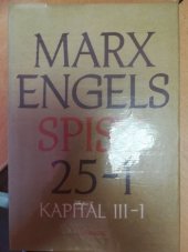kniha Spisy. Sv. 25 - Kapitál III. část 1.,, Svoboda 1989