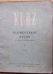 kniha Elementární etudy I. PIANO.  78 progresívně seřazených etud pro 1. a 2. stupeň klavírní hry, Státní Hudební Vydavatelství 1963