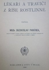 kniha Lékaři a traviči z říše rostlinné, J. Otto 1908