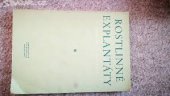 kniha Rostlinné explantáty, Československá akademie věd 1956