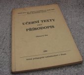 kniha Učební texty pro přírodopis textová část a věcný rejstřík, Státní pedagogické nakladatelství 1952