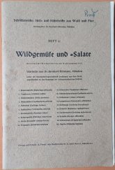 kniha Wildgemuse und Salate, G. Emil Mayer 1940