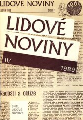 kniha Lidové noviny 1989, SNTL 1990