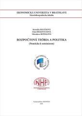 kniha Rozpočtová teória a politika pomôcka, Vydavateľstvo EKONÓM 2021