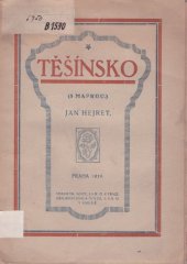 kniha Těšínsko, Emil Šolc 1919