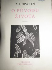 kniha O původu života, Vědecké vydavatelství 1951