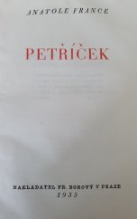 kniha Petříček = [Le Petit Pierre], Fr. Borový 1935