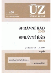 kniha Správní řád 2005 Správní řád 2006 : podle stavu k 20.9.2005, Sagit 2005