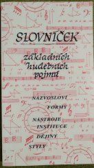 kniha Slovníček základních hudebních pojmů, Ludmila Vrkočová 1994