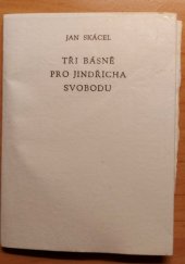 kniha Tři básně pro Jindřicha Svobodu, Lyra Pragensis 1989