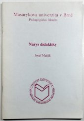 kniha Nárys didaktiky, Masarykova univerzita 1997