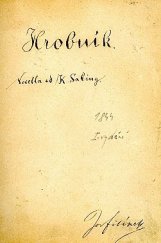 kniha Hrobník novela od Karla Sabinského, Jar. Pospíšil 1844