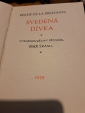 kniha Svedená dívka, Stanislav Neumann 1929