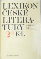 kniha Lexikon české literatury osobnosti, díla, instituce., Academia 1993