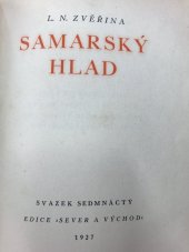 kniha Samarský hlad, Müller a spol. 1927