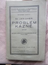 kniha Problém kázně, Dědictví Komenského 1924