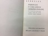 kniha Pojednání o základech lidského poznání kde se zkoumají hlavní příčiny omylu a nesnází ve vědách, spolu s důvody skepticismu, atheismu a bezbožnosti, Jan Laichter 1938