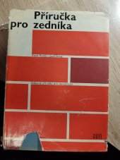 kniha Příručka pro zedníka, SNTL 1969