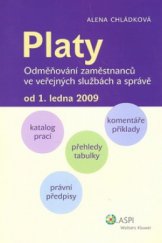 kniha Platy odměňování zaměstnanců ve veřejných službách a správě od 1. ledna 2009, ASPI  2009