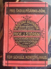 kniha Kapesní slovník  Česko-Německý, Jindřich Lorenz 1934